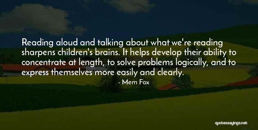 Reading Aloud Quotes By Mem Fox Reading Aloud Quotes By Mem Fox