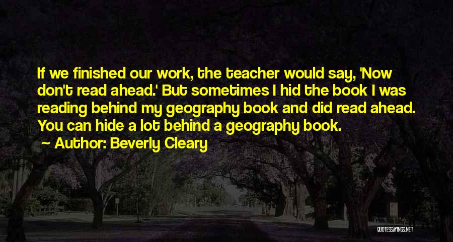Reading And Book Quotes By Beverly Cleary