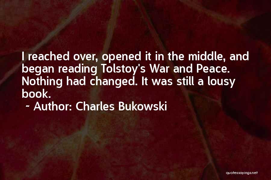 Reading And Book Quotes By Charles Bukowski