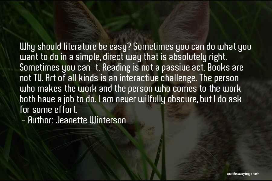 Reading And Literature Quotes By Jeanette Winterson