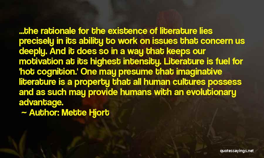 Reading And Literature Quotes By Mette Hjort