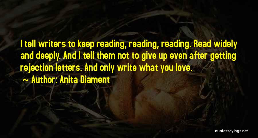 Reading And Love Quotes By Anita Diament