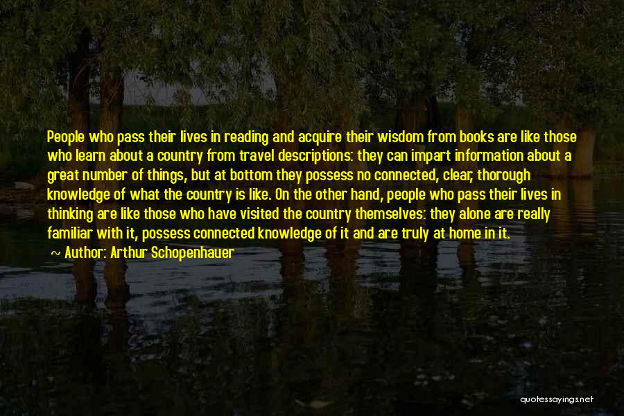 Reading And Travel Quotes By Arthur Schopenhauer