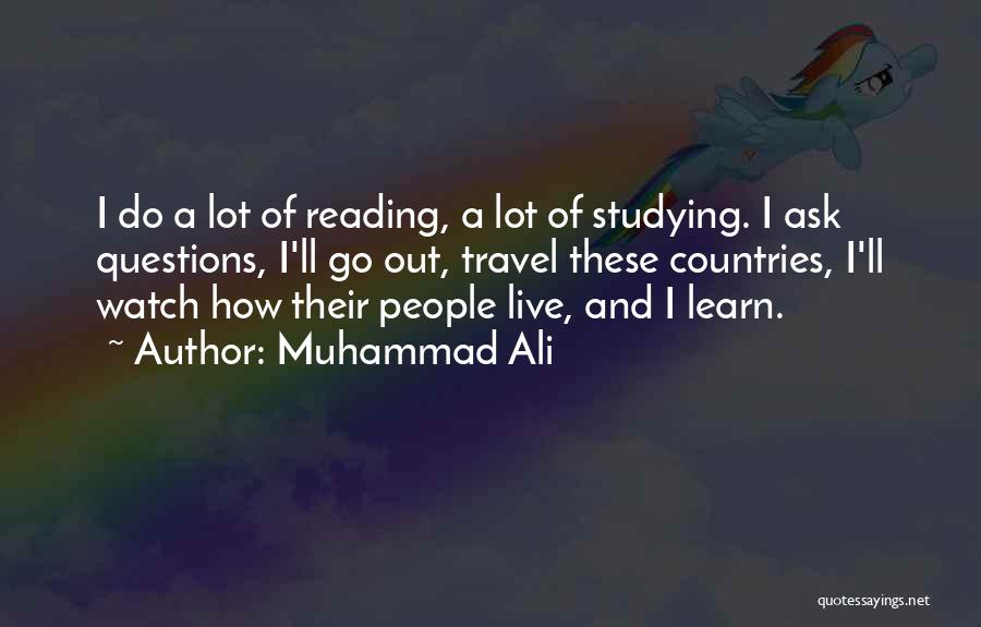 Reading And Travel Quotes By Muhammad Ali