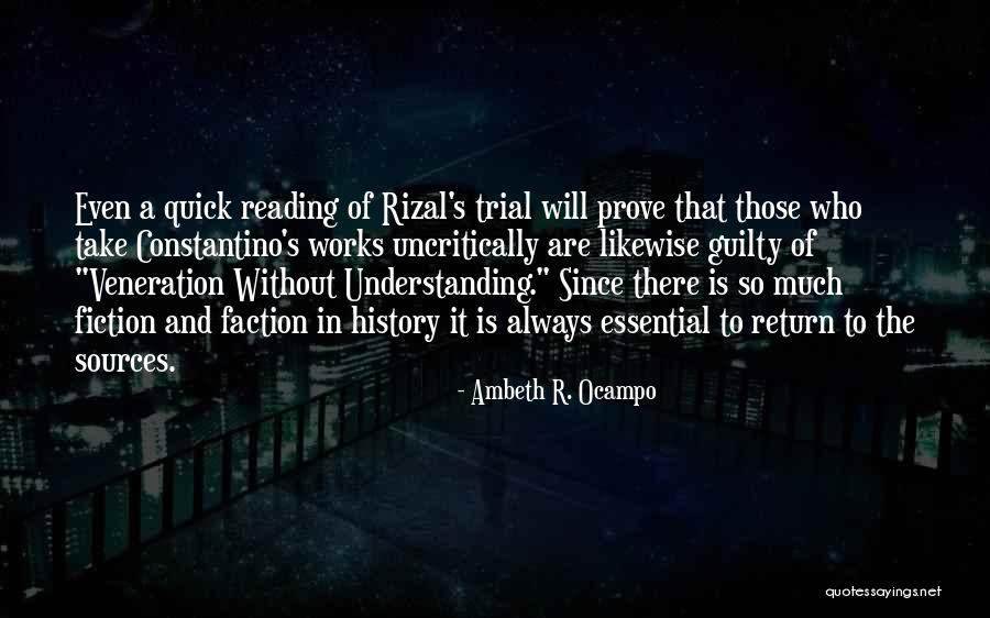 Reading And Understanding Quotes By Ambeth R. Ocampo