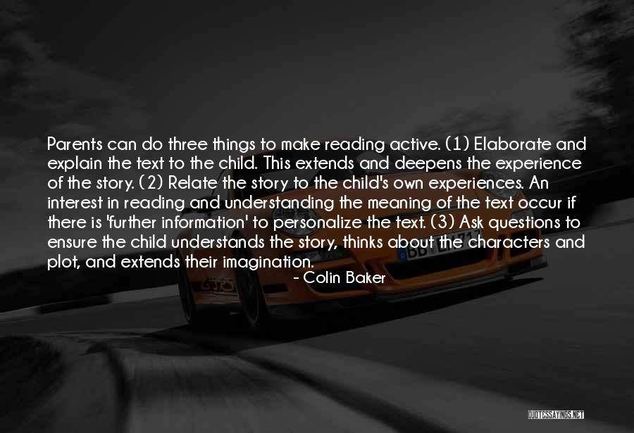 Reading And Understanding Quotes By Colin Baker