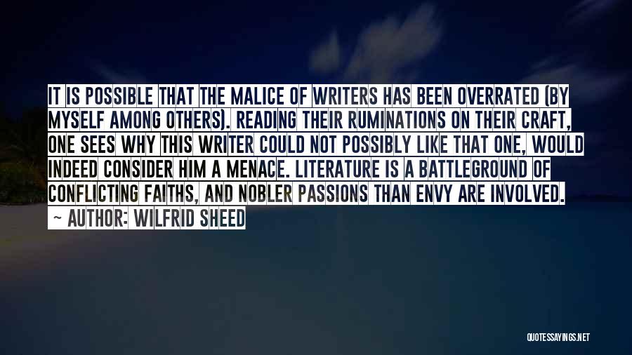 Reading By Writers Quotes By Wilfrid Sheed