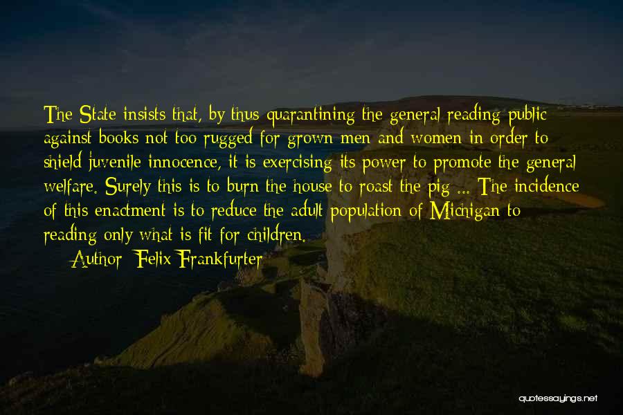 Reading Children's Books Quotes By Felix Frankfurter