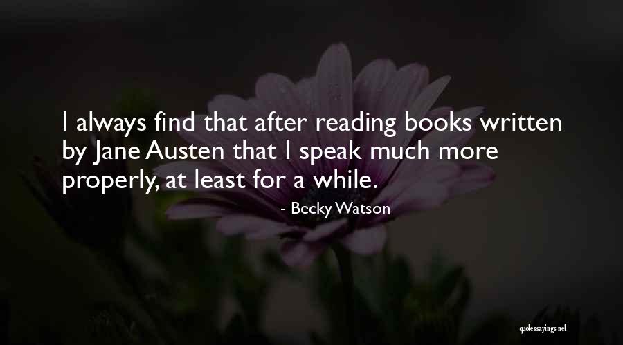 Reading Classics Quotes By Becky Watson Reading Classics Quotes By Becky Watson