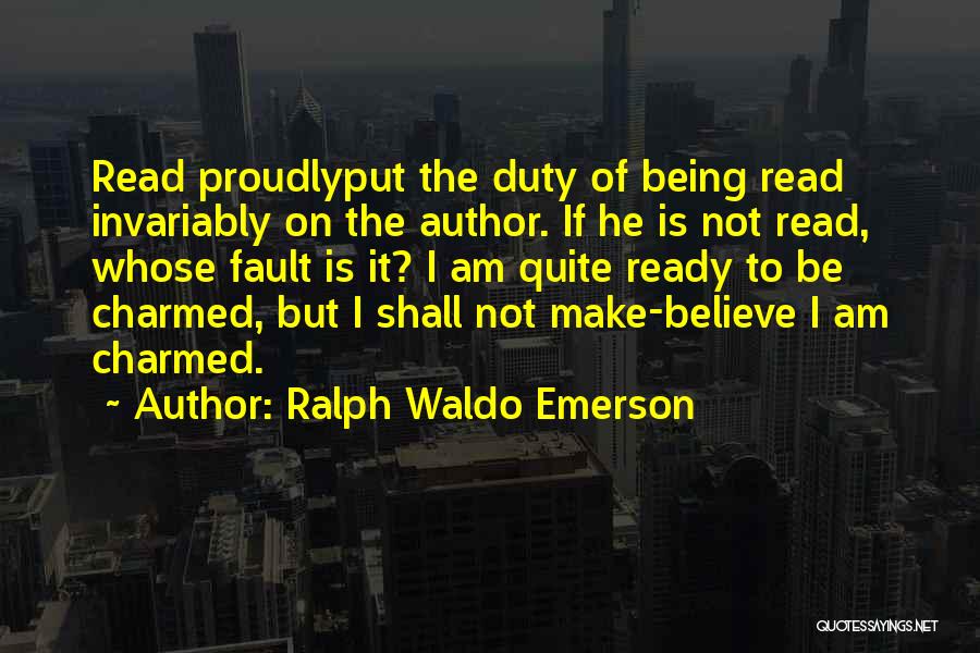Reading Emerson Quotes By Ralph Waldo Emerson