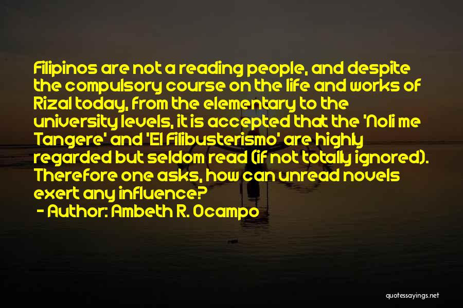 Reading For Elementary Quotes By Ambeth R. Ocampo