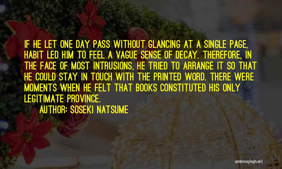 Reading Habit Quotes By Soseki Natsume