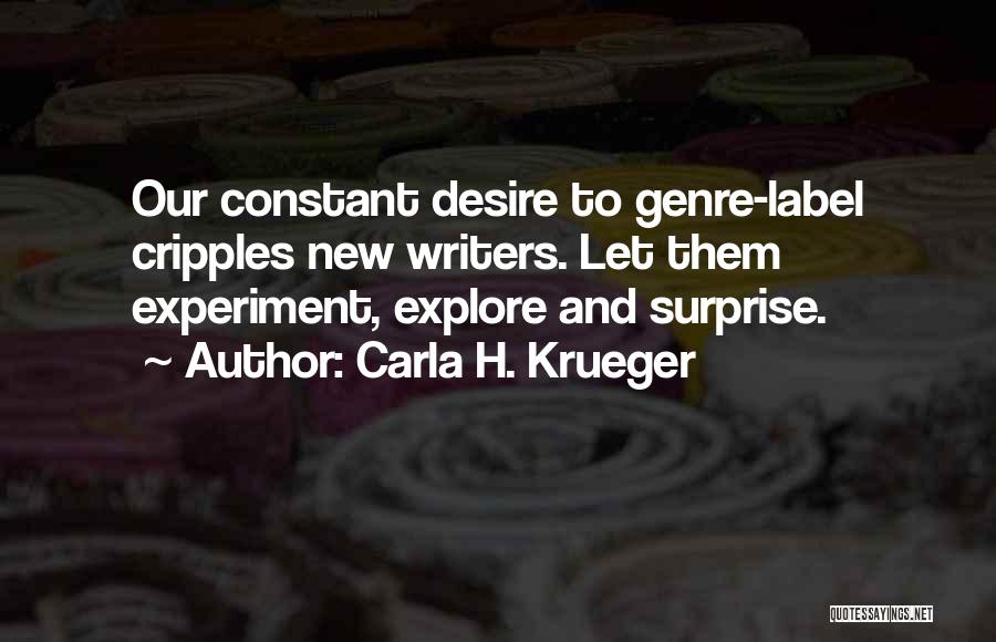 Reading Habits Quotes By Carla H. Krueger