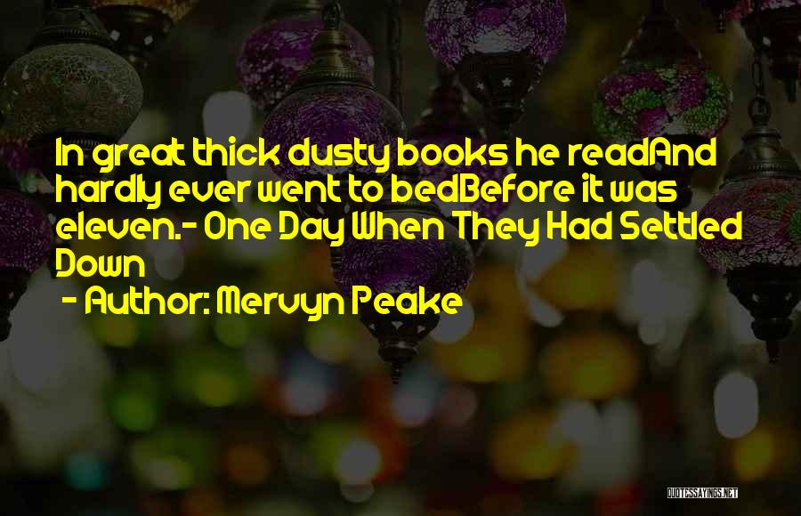 Reading Habits Quotes By Mervyn Peake