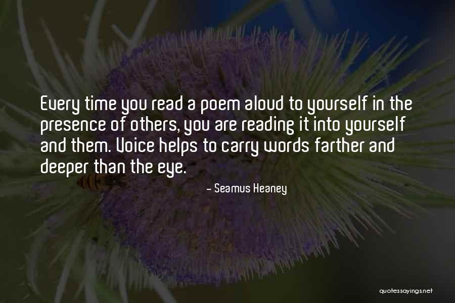 Reading Helps Quotes By Seamus Heaney