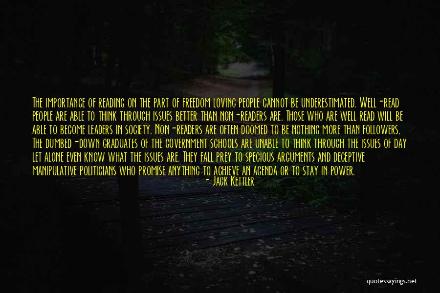 Reading Importance Quotes By Jack Kettler Reading Importance Quotes By Jack Kettler