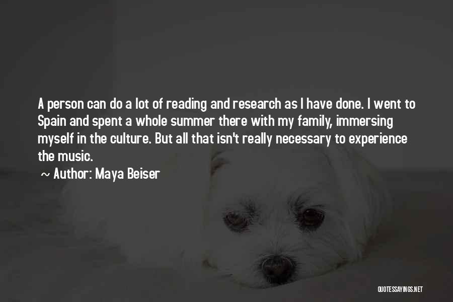 Reading In The Summer Quotes By Maya Beiser