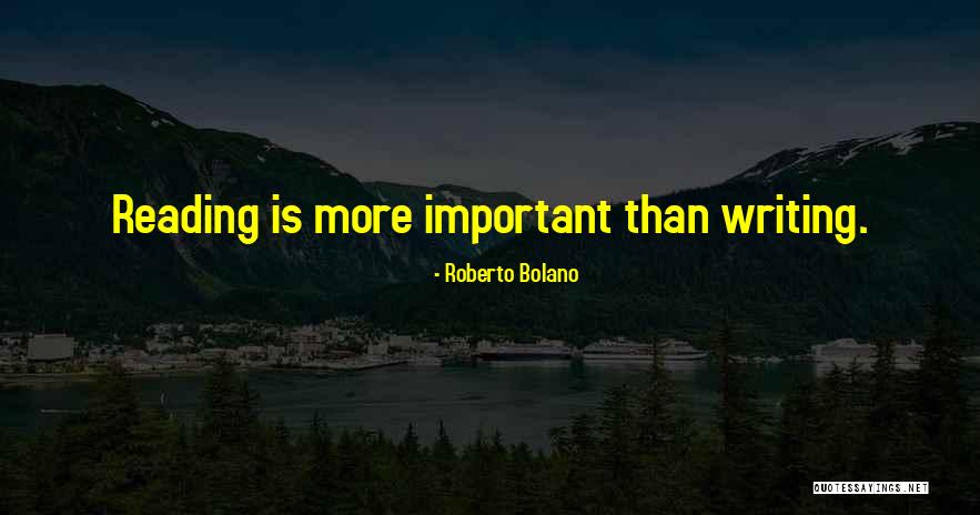 Reading Is Important Quotes By Roberto Bolano Reading Is Important Quotes By Roberto Bolano