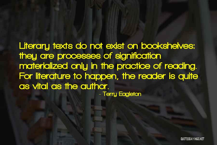 Reading Is Vital Quotes By Terry Eagleton