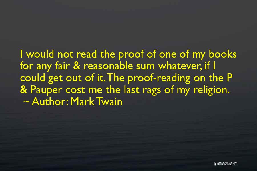 Reading Mark Twain Quotes By Mark Twain