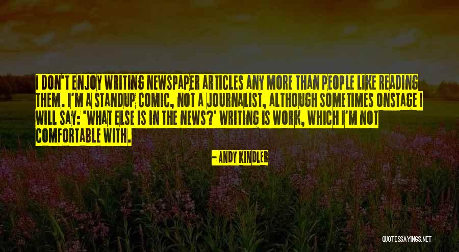 Reading Newspaper Quotes By Andy Kindler Reading Newspaper Quotes By Andy Kindler