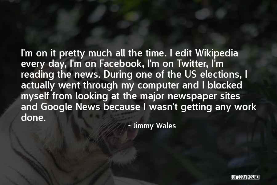 Reading Newspaper Quotes By Jimmy Wales Reading Newspaper Quotes By Jimmy Wales