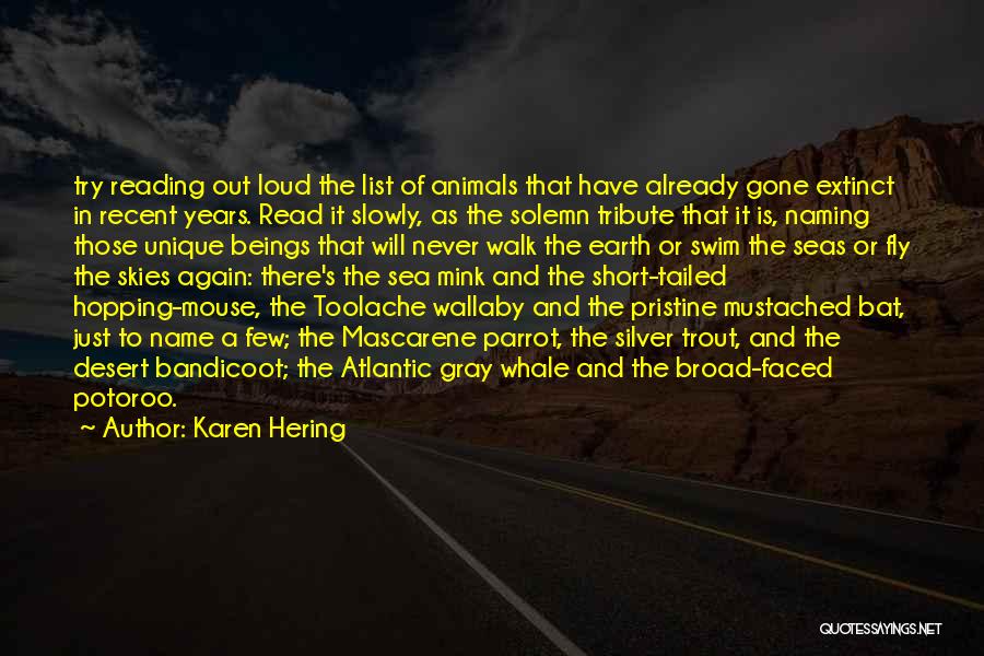 Reading Out Loud Quotes By Karen Hering