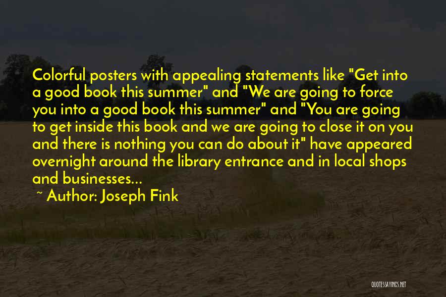 Reading Posters Quotes By Joseph Fink