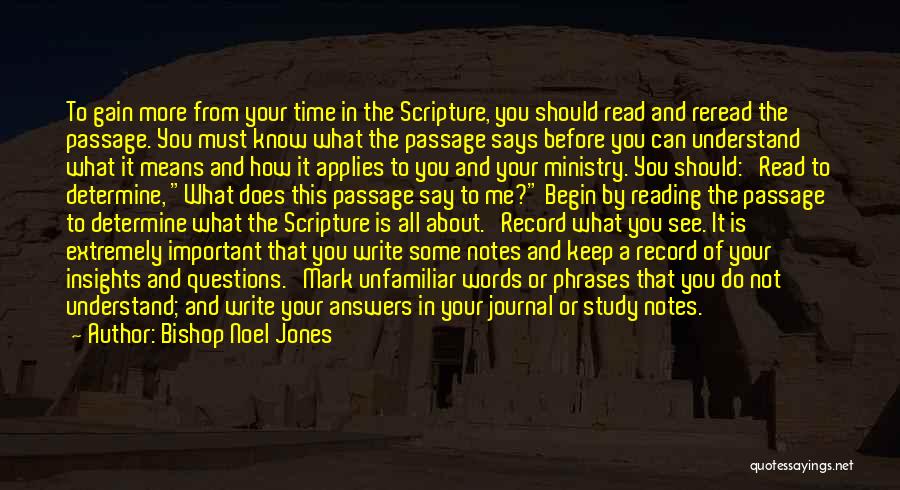 Reading Scripture Quotes By Bishop Noel Jones