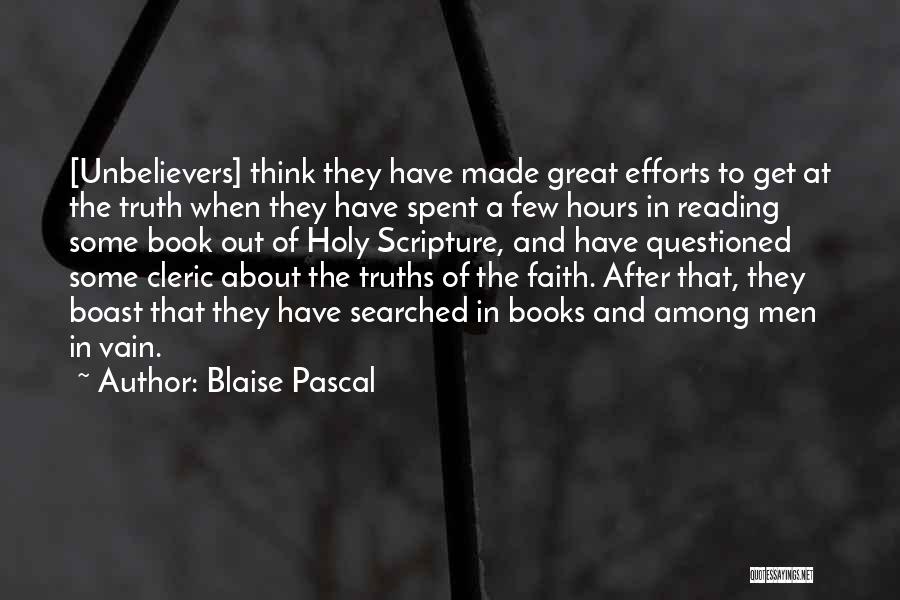 Reading Scripture Quotes By Blaise Pascal