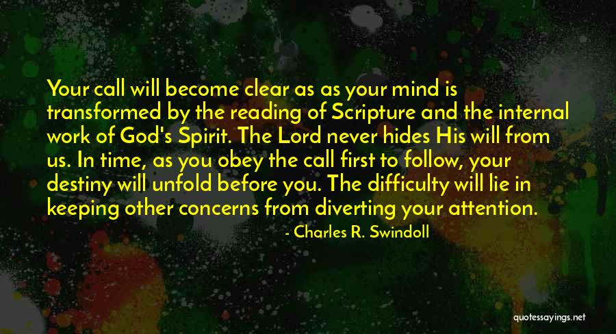 Reading Scripture Quotes By Charles R. Swindoll