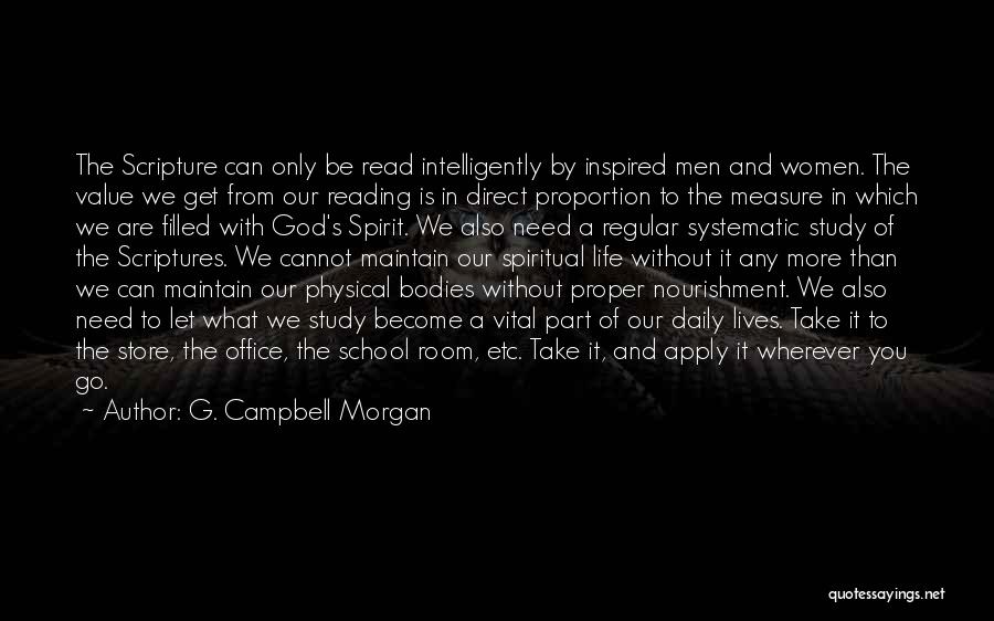 Reading Scripture Quotes By G. Campbell Morgan