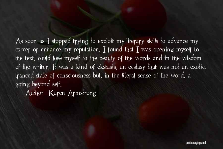 Reading Skills Quotes By Karen Armstrong