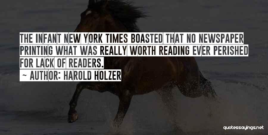 Reading The Newspaper Quotes By Harold Holzer