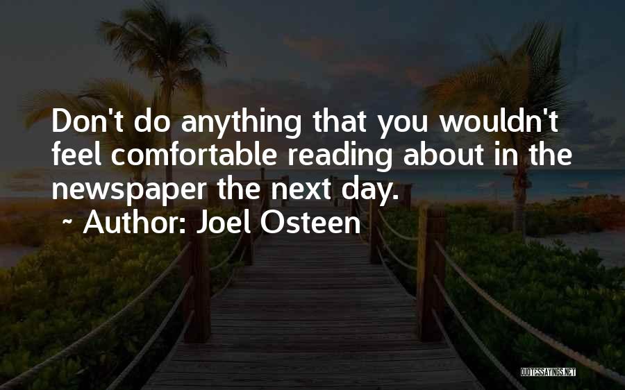 Reading The Newspaper Quotes By Joel Osteen