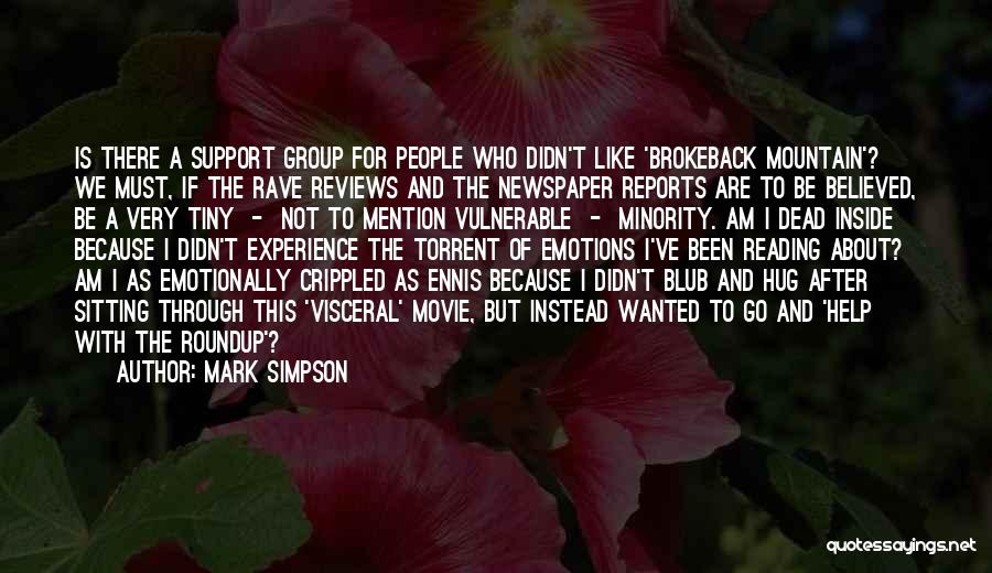 Reading The Newspaper Quotes By Mark Simpson