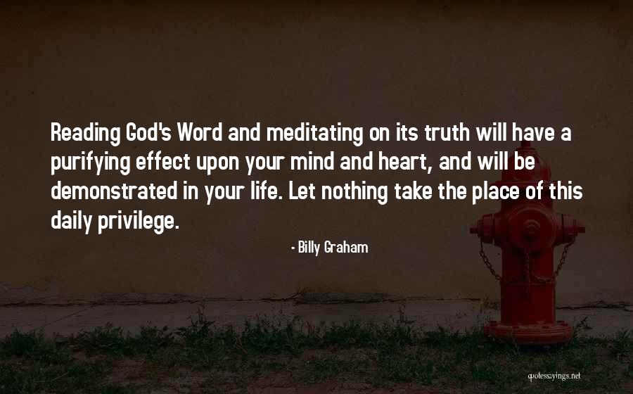 Reading The Word Of God Quotes By Billy Graham