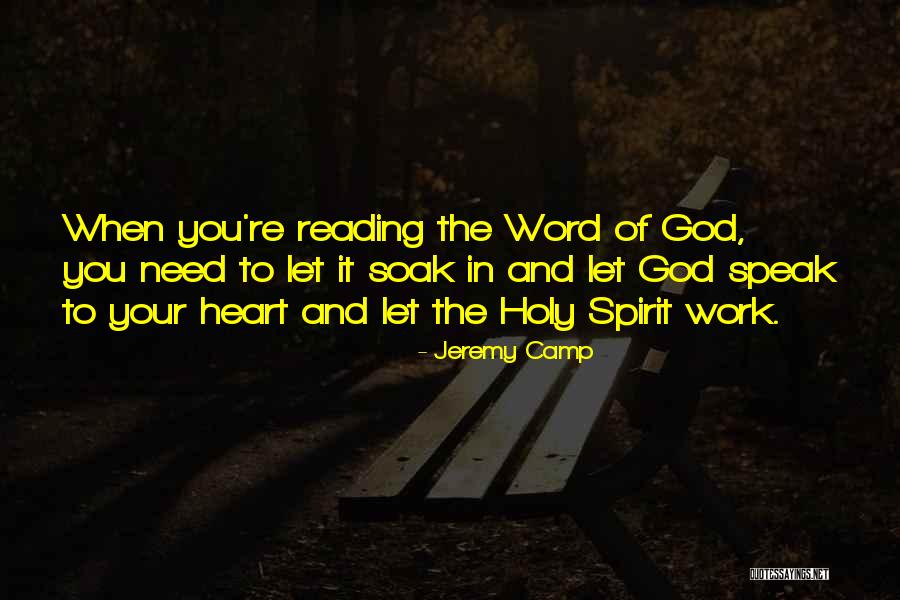 Reading The Word Of God Quotes By Jeremy Camp