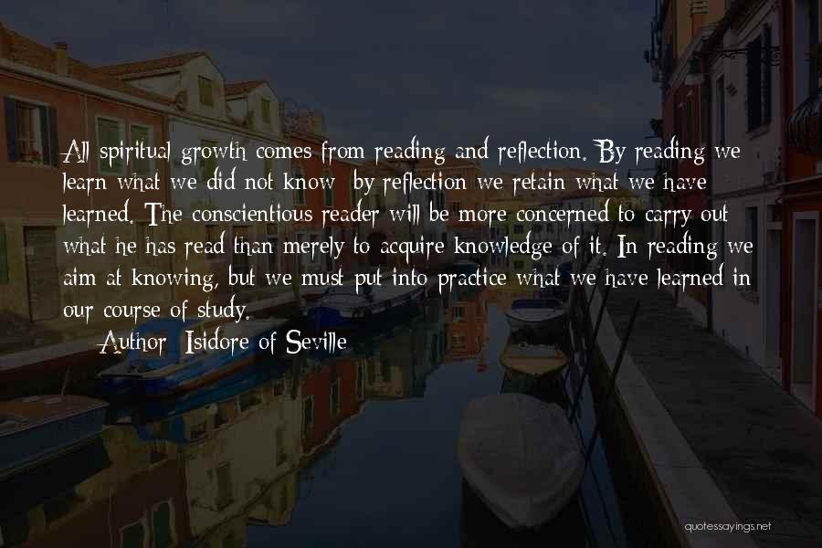 Reading To Learn Quotes By Isidore Of Seville