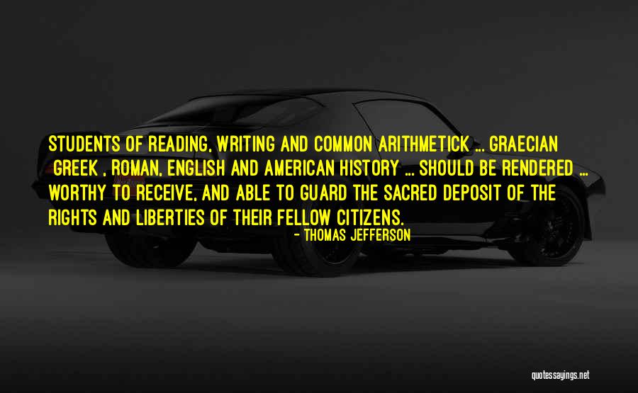 Reading Writing And Education Quotes By Thomas Jefferson