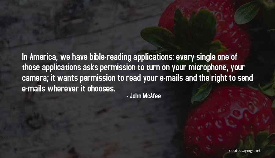 Reading Your Bible Quotes By John McAfee Reading Your Bible Quotes By John McAfee