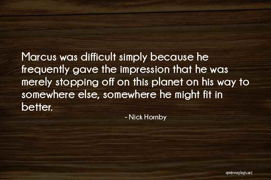 Readinger Scott Quotes By Nick Hornby Readinger Scott Quotes By Nick Hornby