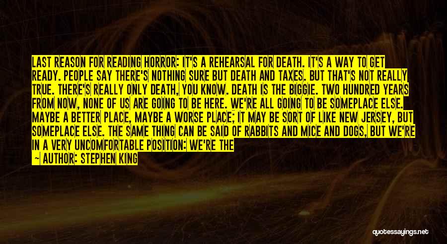 Ready For Death Quotes By Stephen King