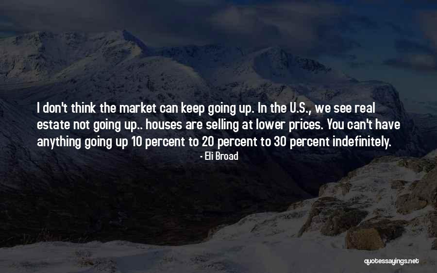 Real Estate Selling Quotes By Eli Broad