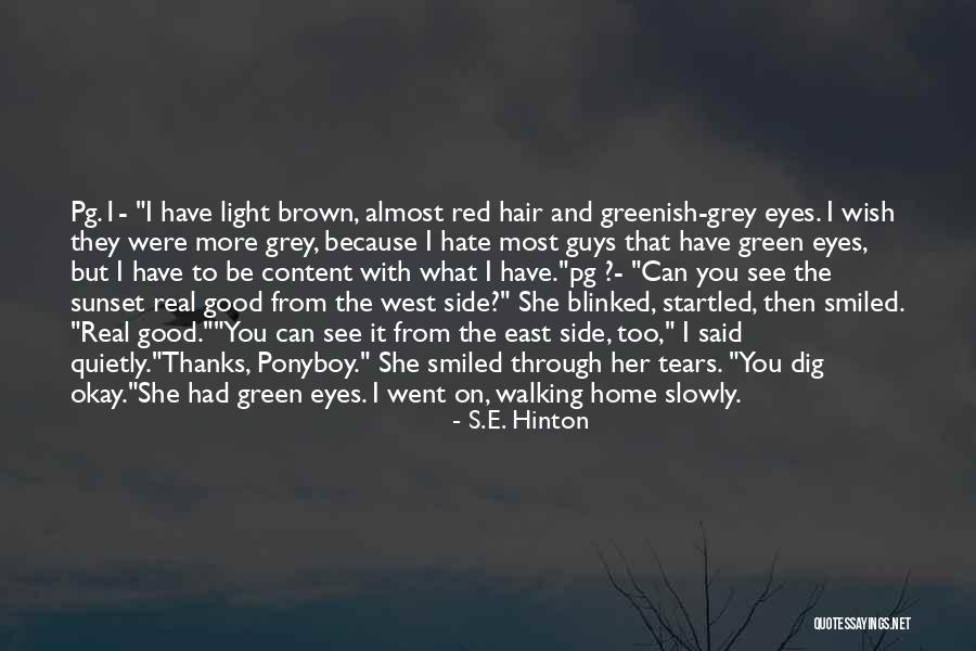 Real Eyes Quotes By S.E. Hinton Real Eyes Quotes By S.E. Hinton