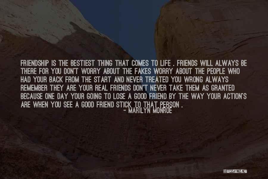 Real Friends And Life Quotes By Marilyn Monroe