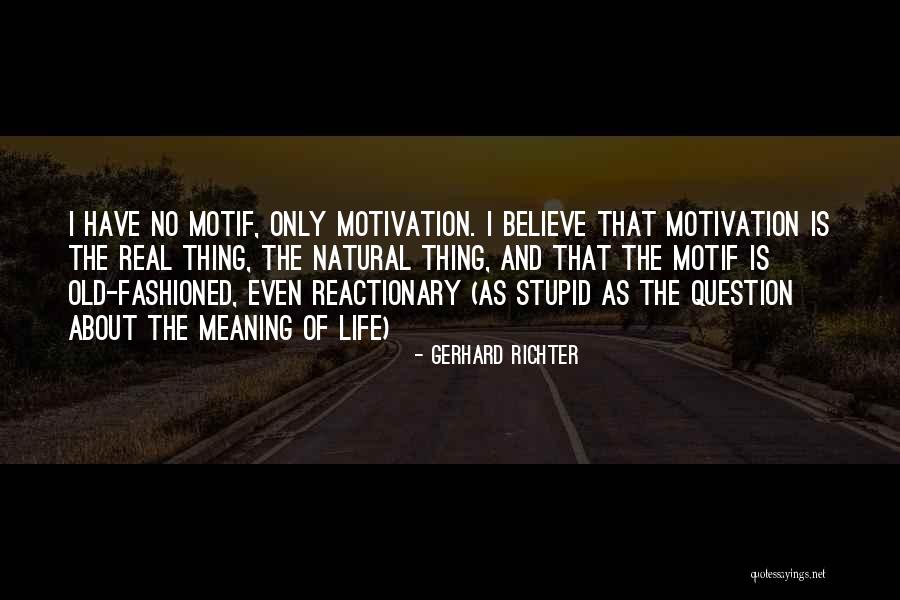 Real Meaning Of Life Quotes By Gerhard Richter