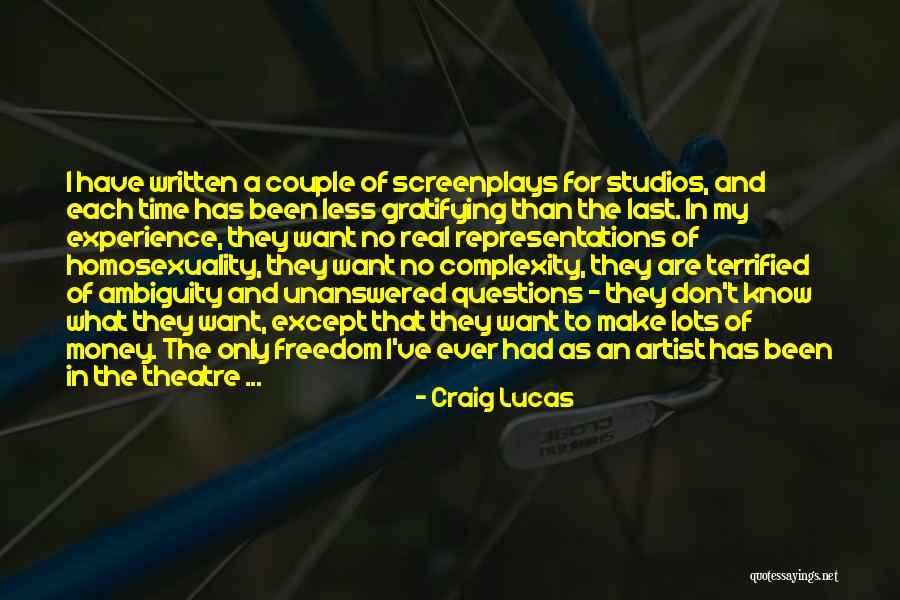 Real Questions Quotes By Craig Lucas Real Questions Quotes By Craig Lucas