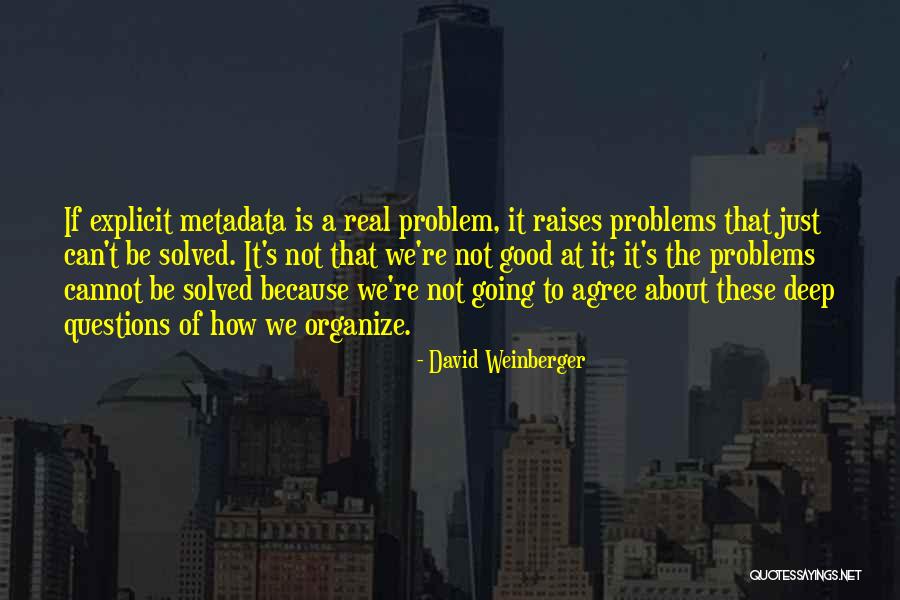 Real Questions Quotes By David Weinberger Real Questions Quotes By David Weinberger