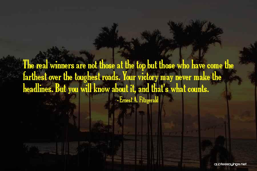 Real Success Quotes By Ernest A. Fitzgerald Real Success Quotes By Ernest A. Fitzgerald